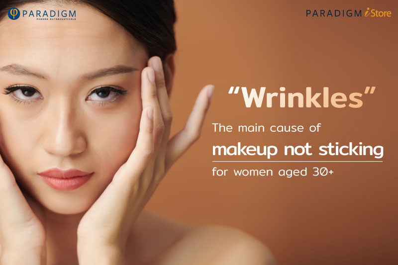 Wrinkles, The main cause of makeup not sticking for women aged 30+